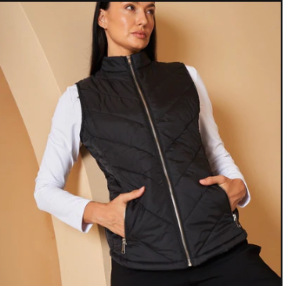 Tail Sonny Vest (NWT) - Onyx Black Quilted Vest, Med - Picture 7 of 8
